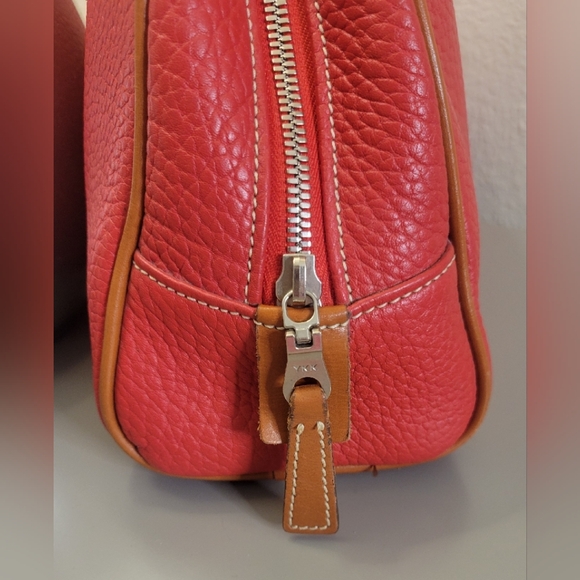 Dooney & Bourke Vintage Red Bowling Leather Handbag - Picture 12 of 13